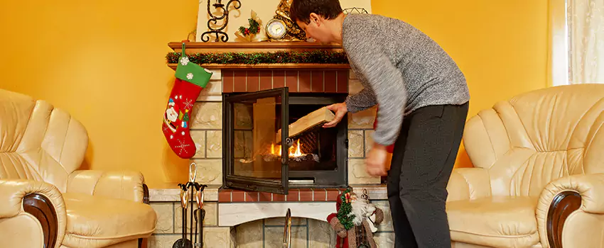 Rusted Metal Fireplace Restoration in Norfolk, Nebraska